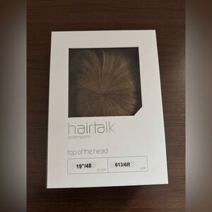 Hairtalk Clip-In Hair Topper Extensions – 19” | Color 613/6R (Rooted Blonde)
